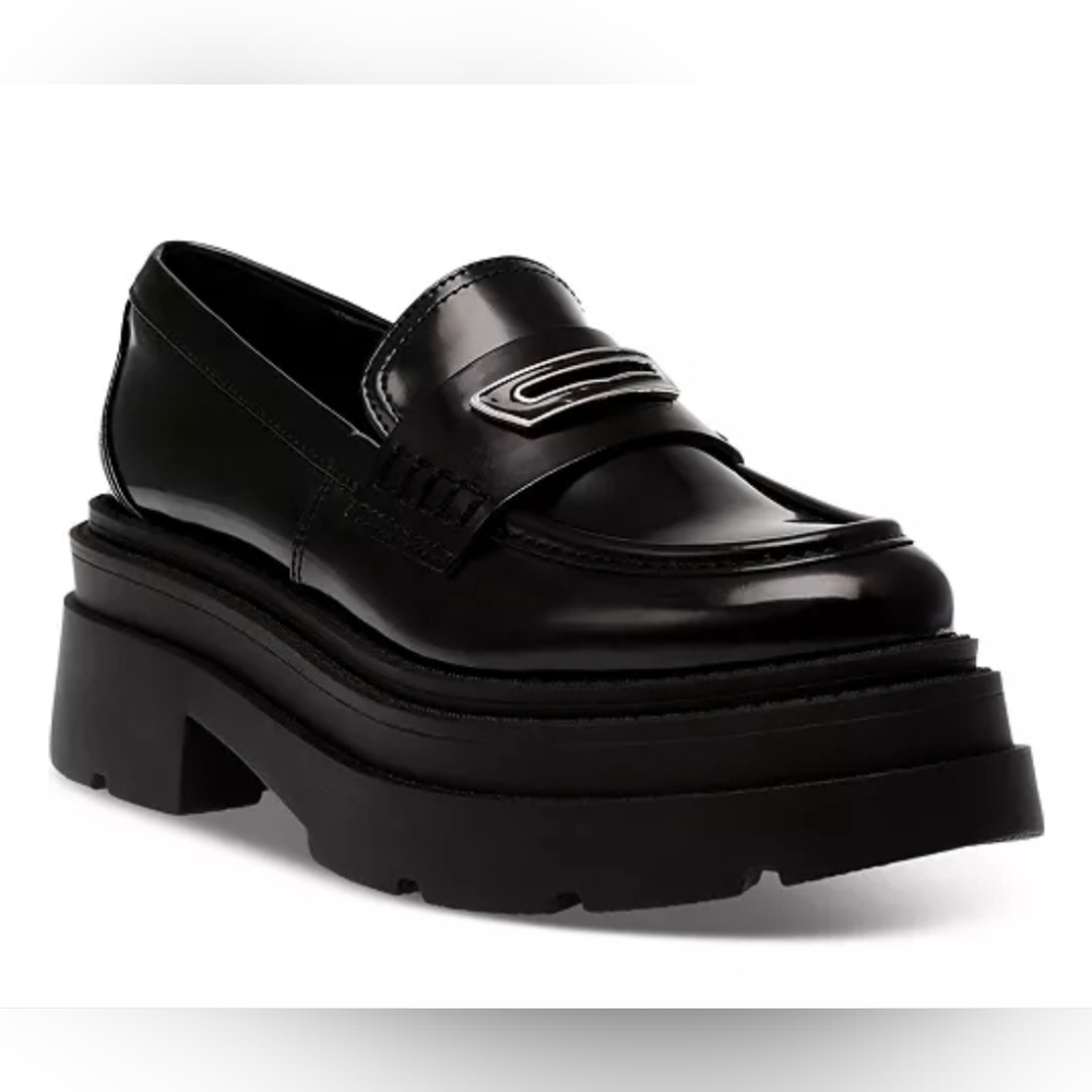 Wild Pair Nelley Platform Lug Sole Platform Loafers - Picture 2 of 14